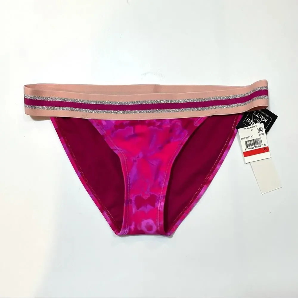 Hula Honey Pink TIE-DYE Bikini Swim Bottom XS